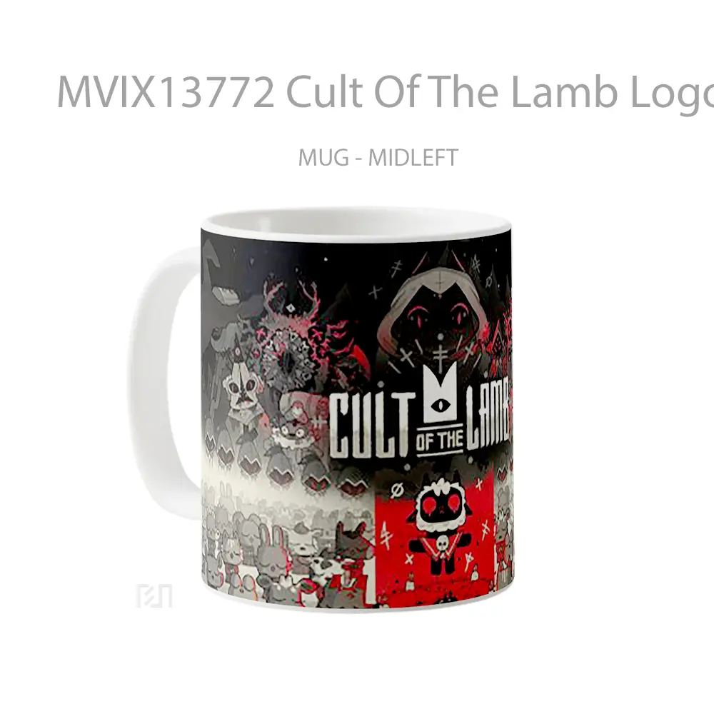 Mug Cult Of The Lamb Logo Gelas Keramik Unik - All-side / Desain