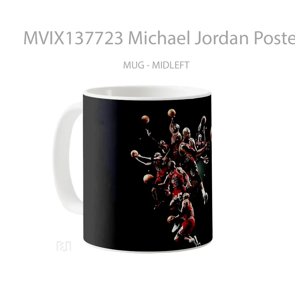 Mug Michael Jordan Poster Gelas Keramik Unik - All-side / Desain