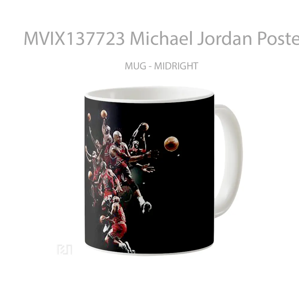 Mug Michael Jordan Poster Gelas Keramik Unik - All-side / Desain