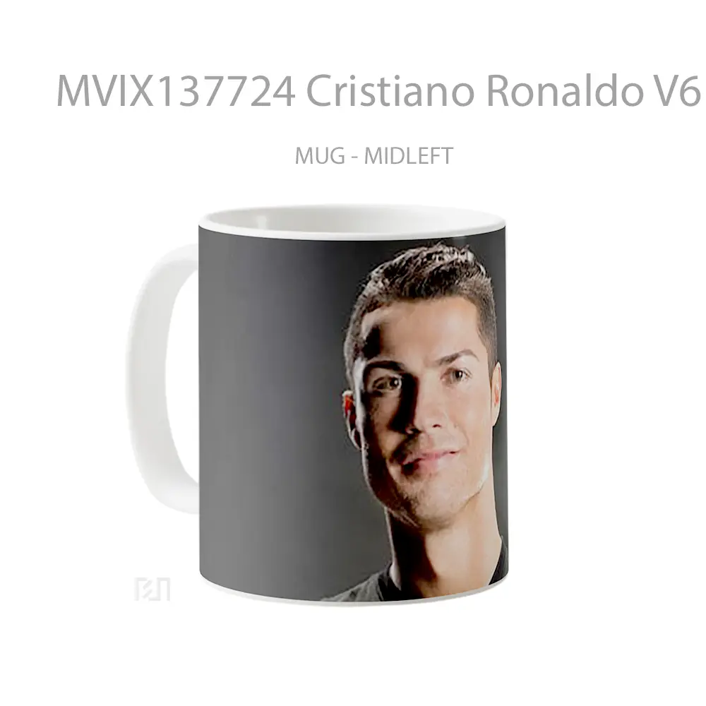 Mug Cristiano Ronaldo V6 Gelas Keramik Unik - All-side / Desain