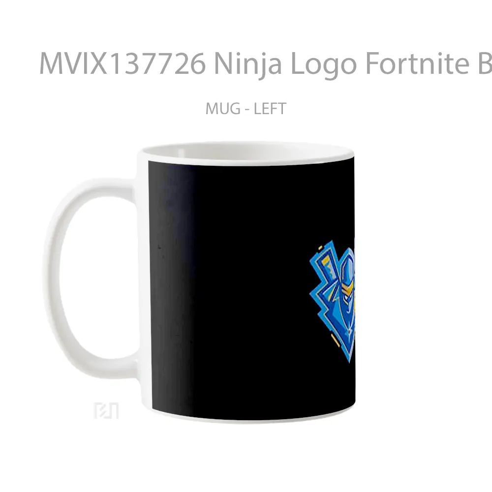 Mug Ninja Logo Fortnite Battle Royale Cangkir Gamer - All-side / Desain