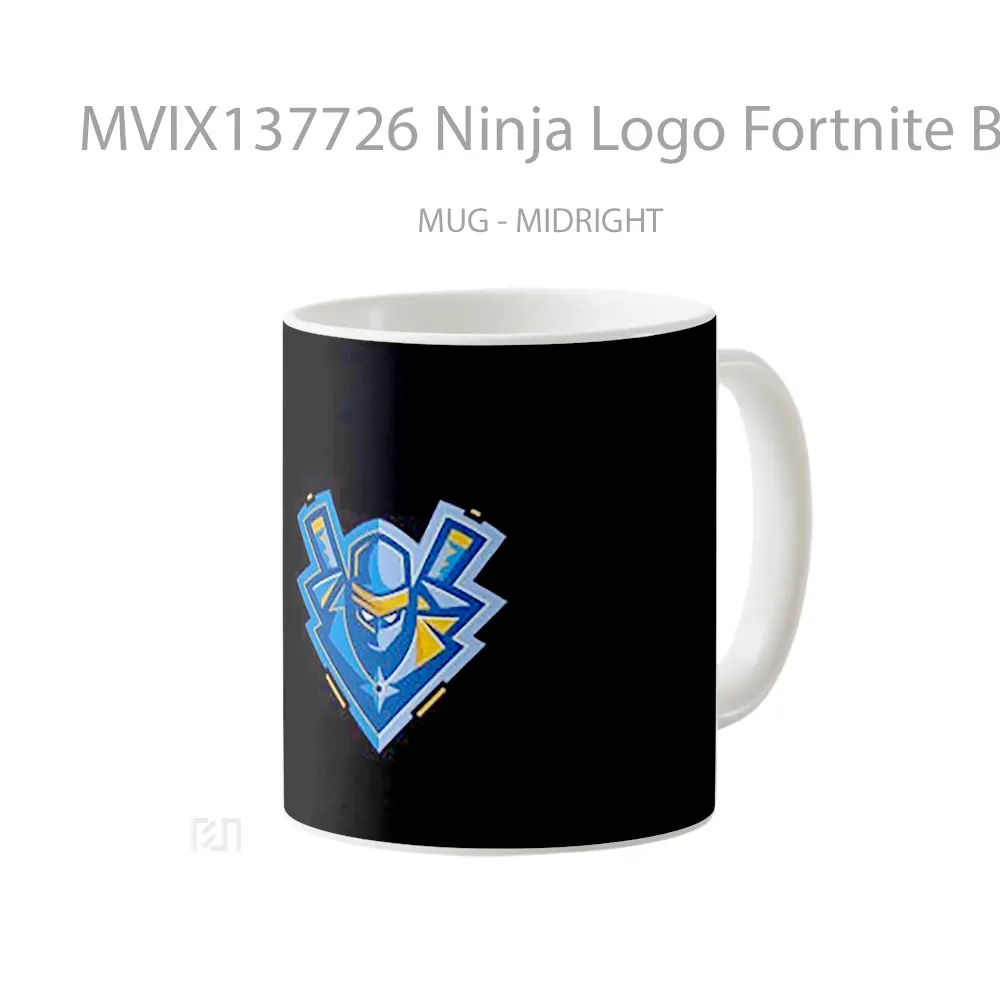 Mug Ninja Logo Fortnite Battle Royale Cangkir Gamer - All-side / Desain