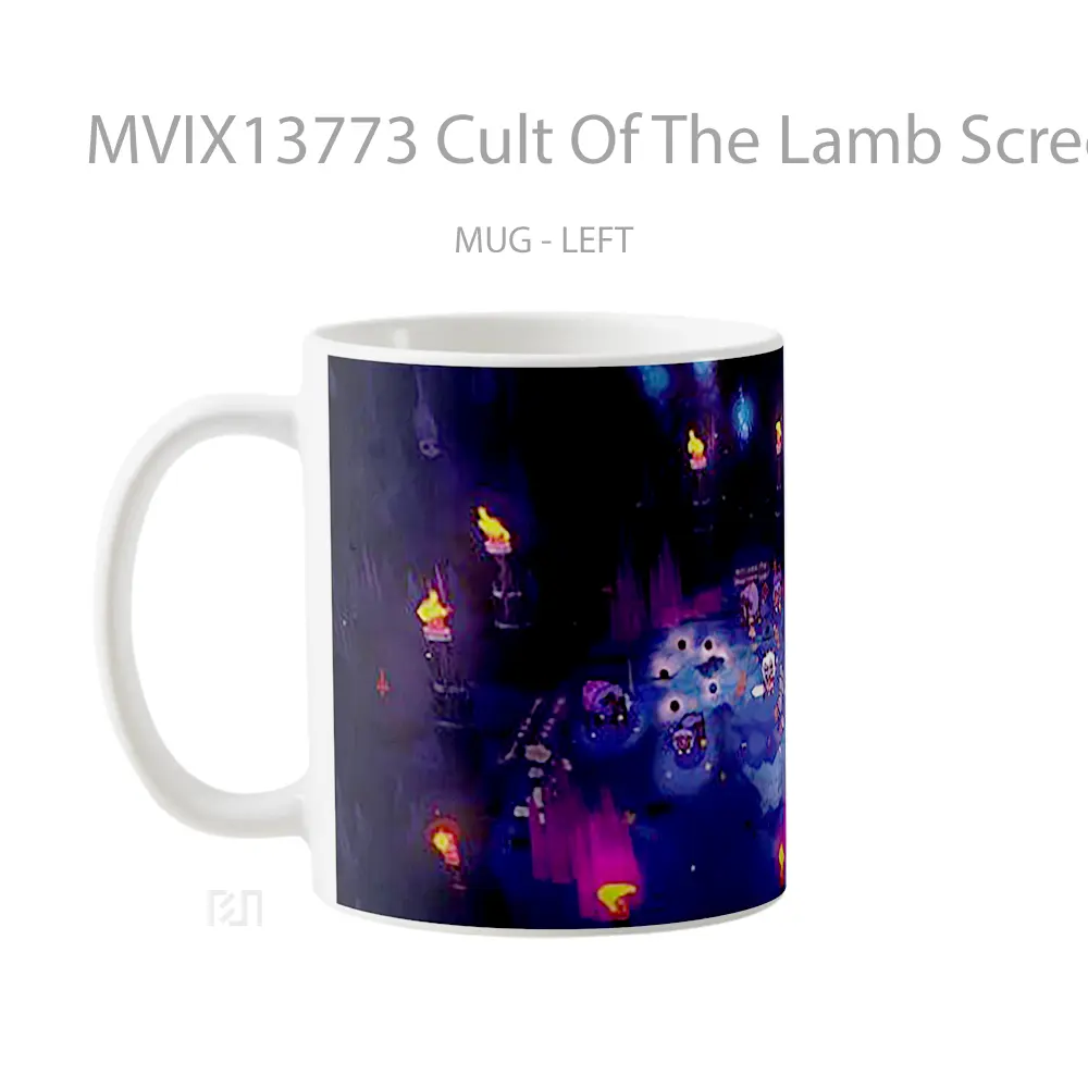 Mug Cult Of The Lamb Screenshot Gelas Keramik Unik - All-side / Desain