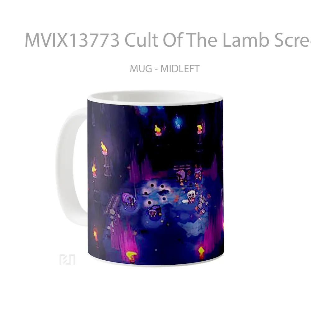 Mug Cult Of The Lamb Screenshot Gelas Keramik Unik - All-side / Desain