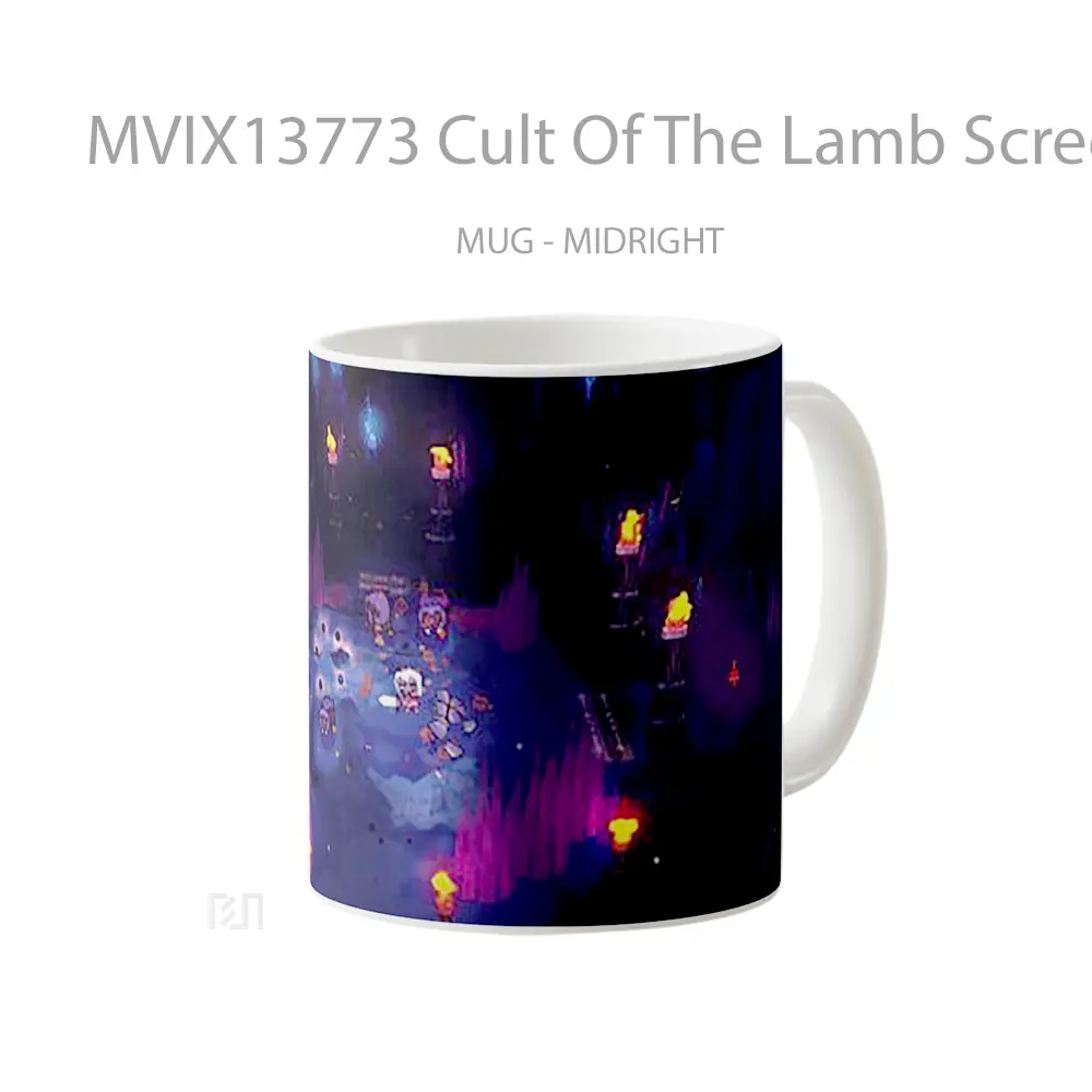 Mug Cult Of The Lamb Screenshot Gelas Keramik Unik - All-side / Desain