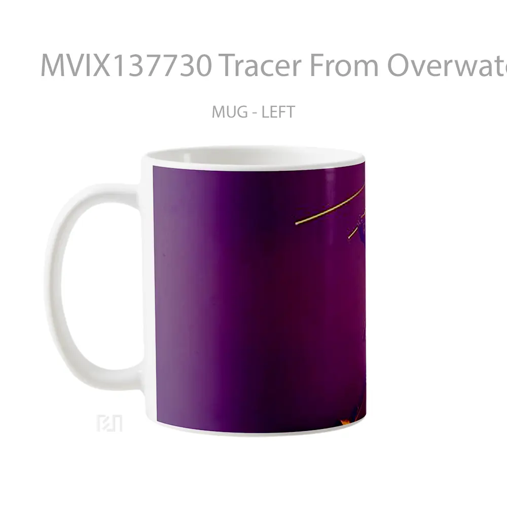 Mug Tracer From Overwatch Cangkir Gamer - All-side / Desain