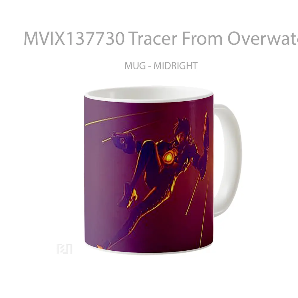 Mug Tracer From Overwatch Cangkir Gamer - All-side / Desain