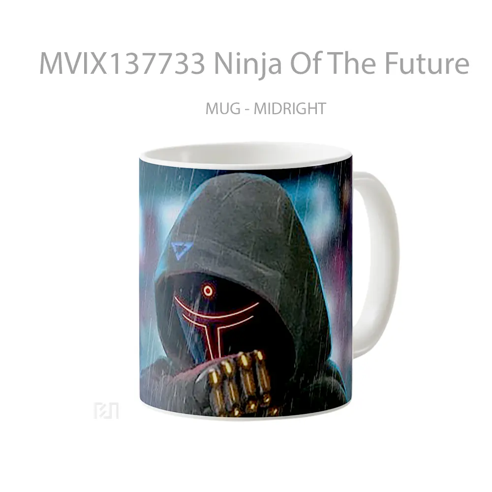 Mug Ninja Of The Future Gelas Keramik Unik - All-side / Desain