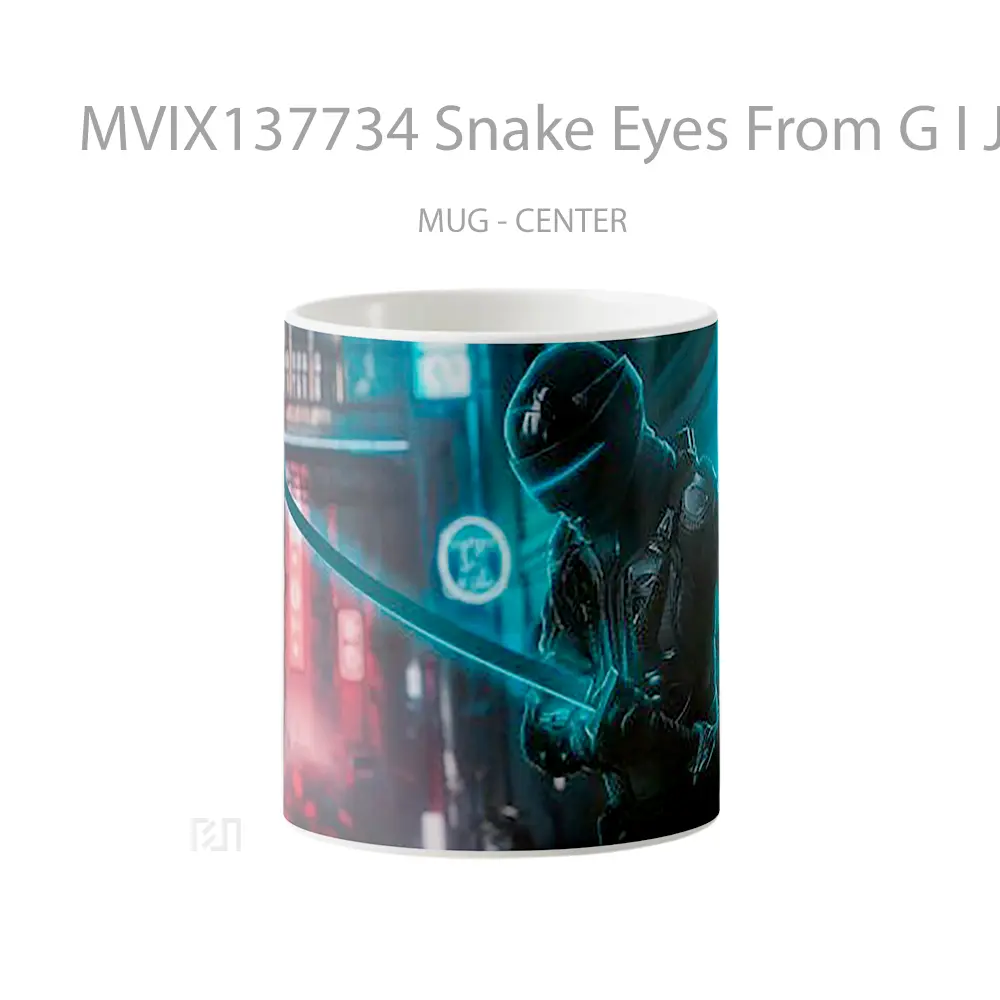 Mug Keramik Premium SNI - Mug Snake Eyes From G I Joe Gelas Keramik Unik