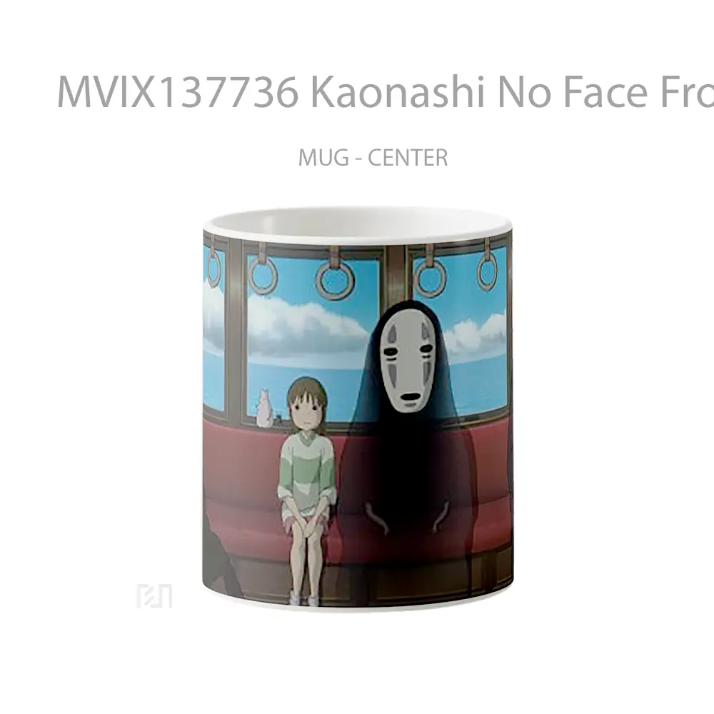 Mug Kaonashi No Face From Spirited Away Movie Gelas Keramik Unik
