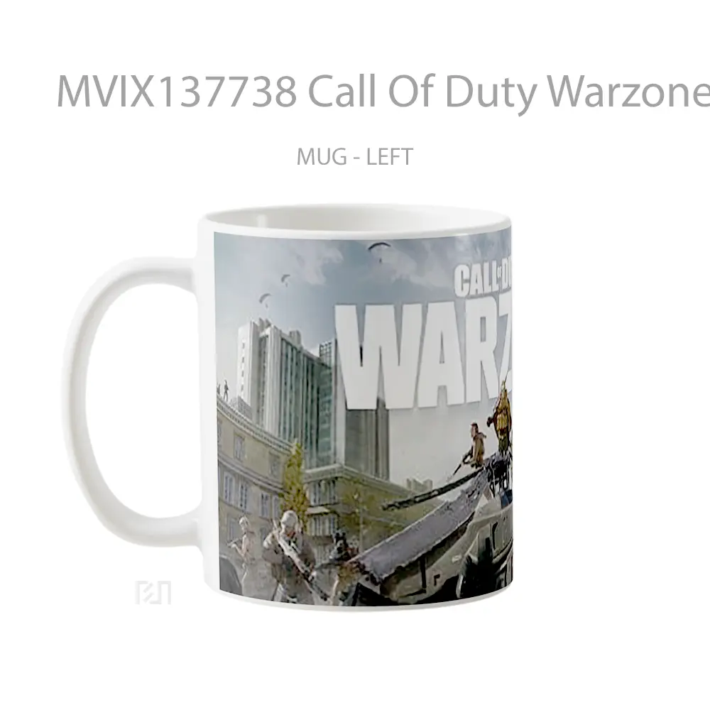 Mug Call Of Duty Warzone Logo Cover Cangkir Gamer - All-side / Desain