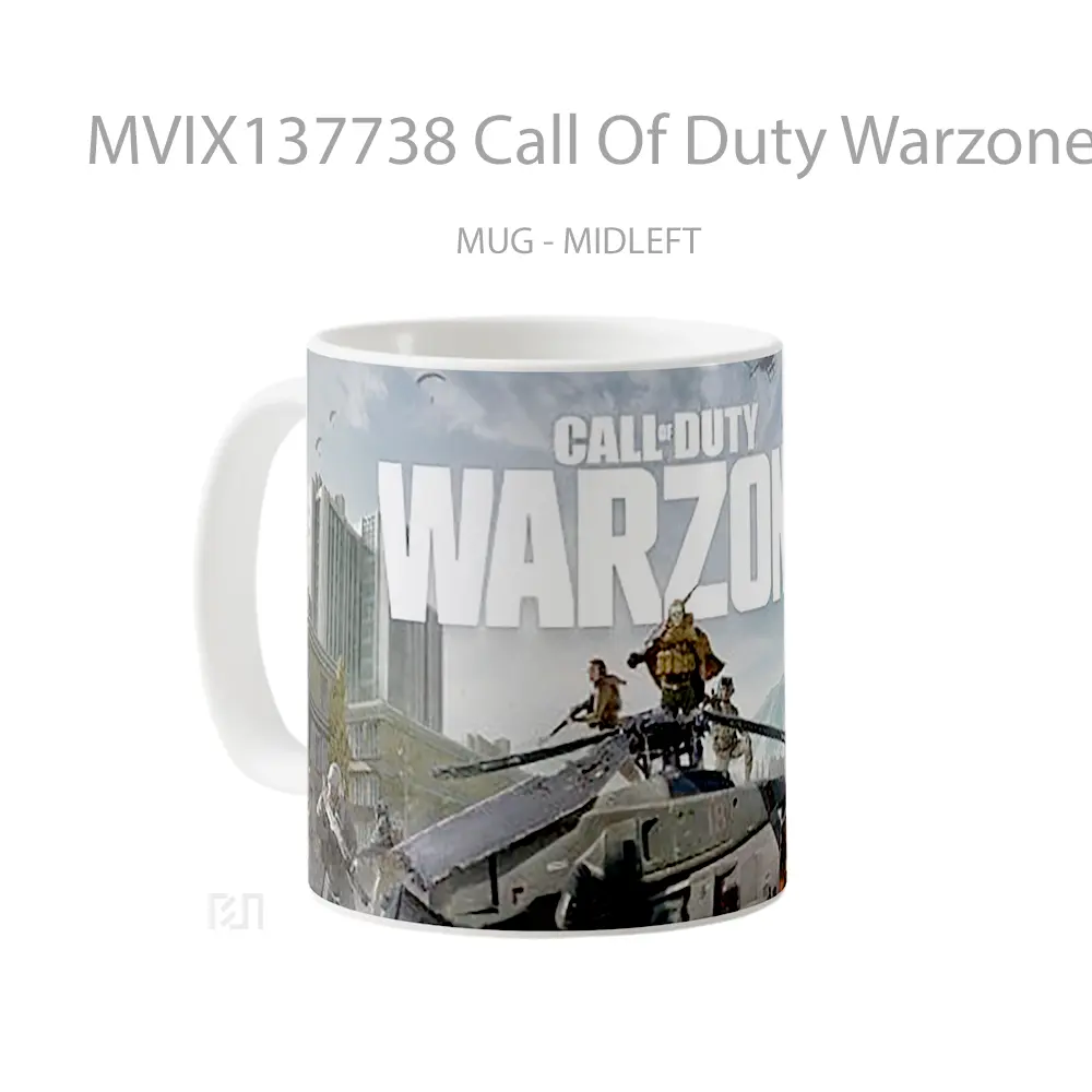 Mug Call Of Duty Warzone Logo Cover Cangkir Gamer - All-side / Desain