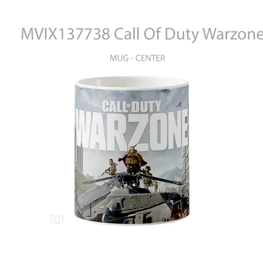 Mug Call Of Duty Warzone Logo Cover Cangkir Gamer