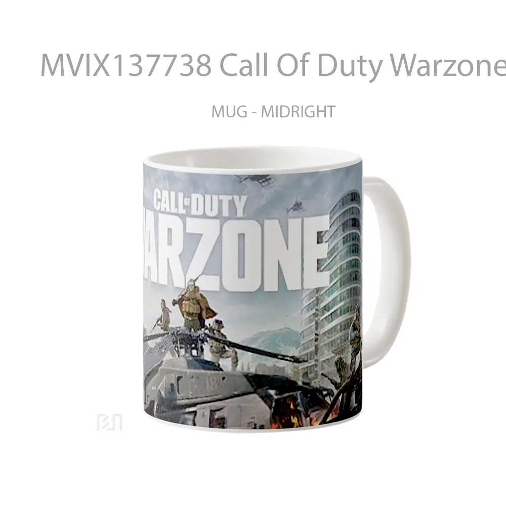 Mug Call Of Duty Warzone Logo Cover Cangkir Gamer - All-side / Desain