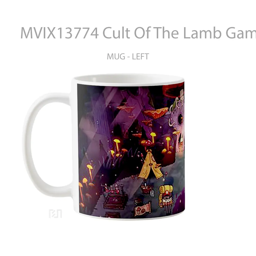 Mug Cult Of The Lamb Game Cangkir Gamer - All-side / Desain