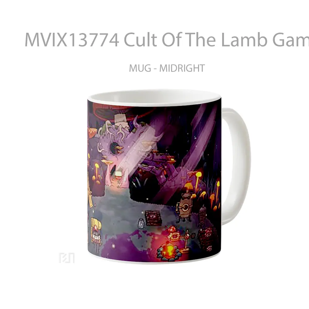 Mug Cult Of The Lamb Game Cangkir Gamer - All-side / Desain