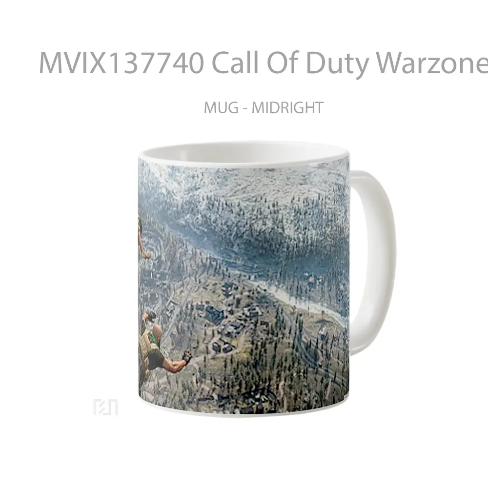 Mug Call Of Duty Warzone Skydive Cangkir Gamer - All-side / Desain