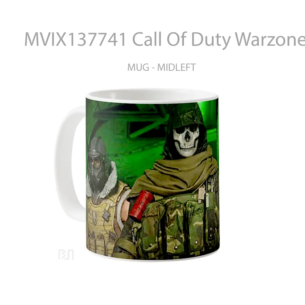 Mug Call Of Duty Warzone V3 Cangkir Gamer - All-side / Desain