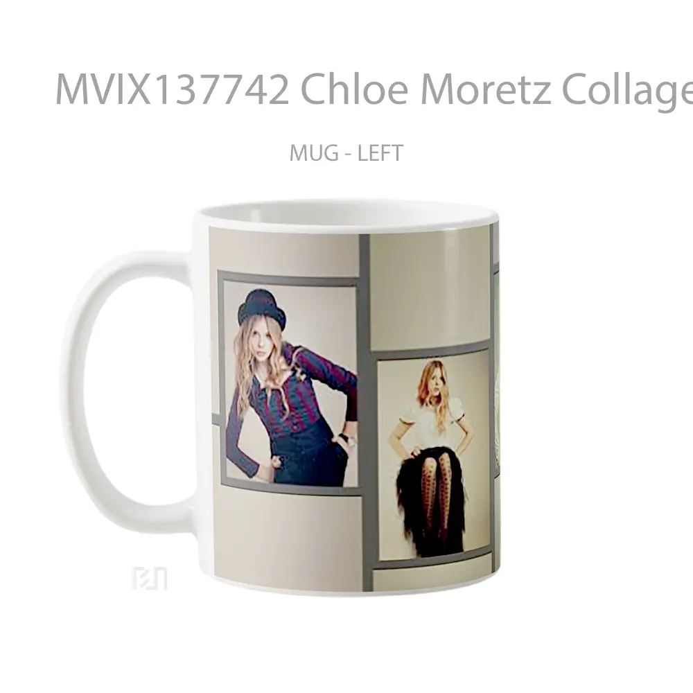 Mug Chloe Moretz Collage Gelas Keramik Unik - All-side / Desain
