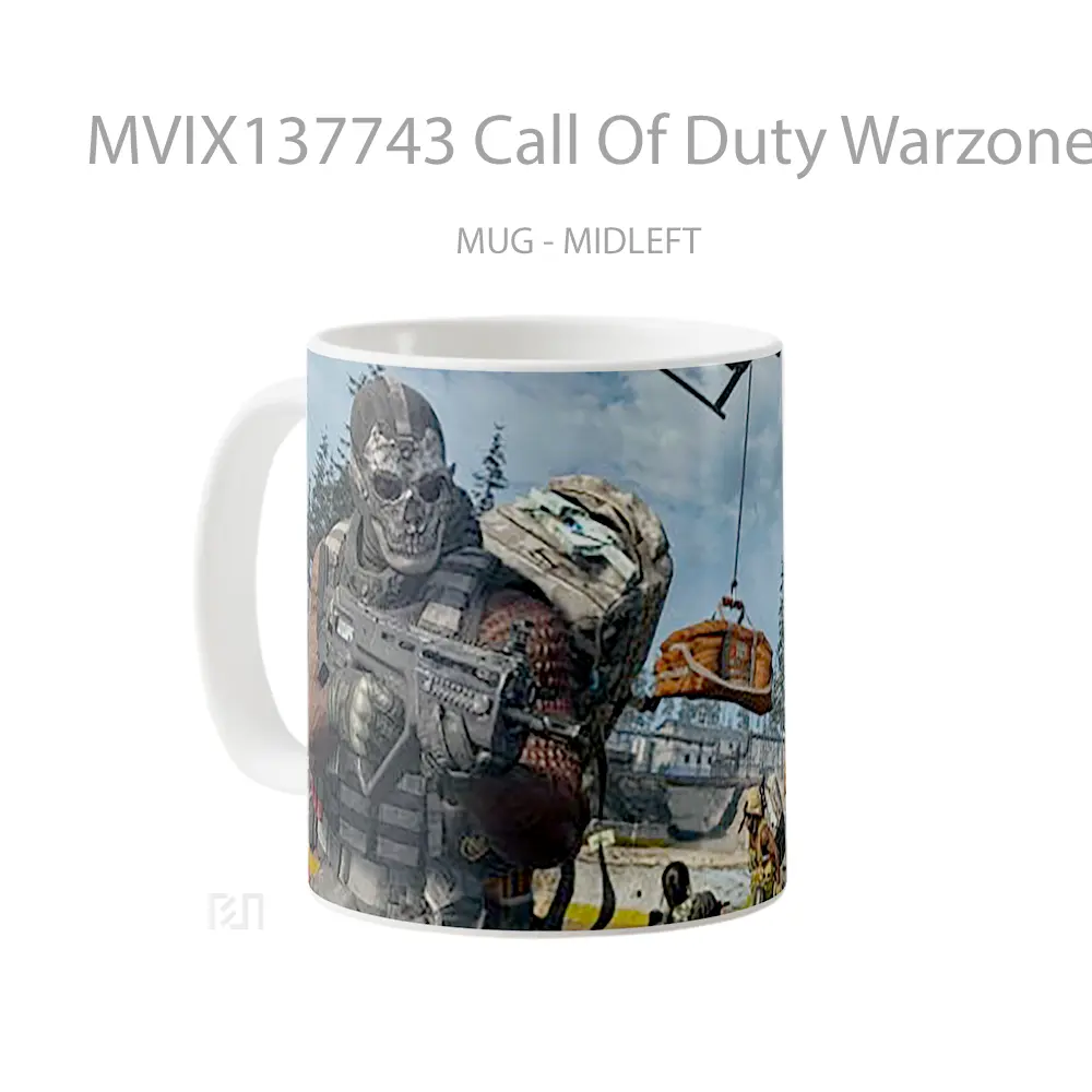 Mug Call Of Duty Warzone Squad Cangkir Gamer - All-side / Desain