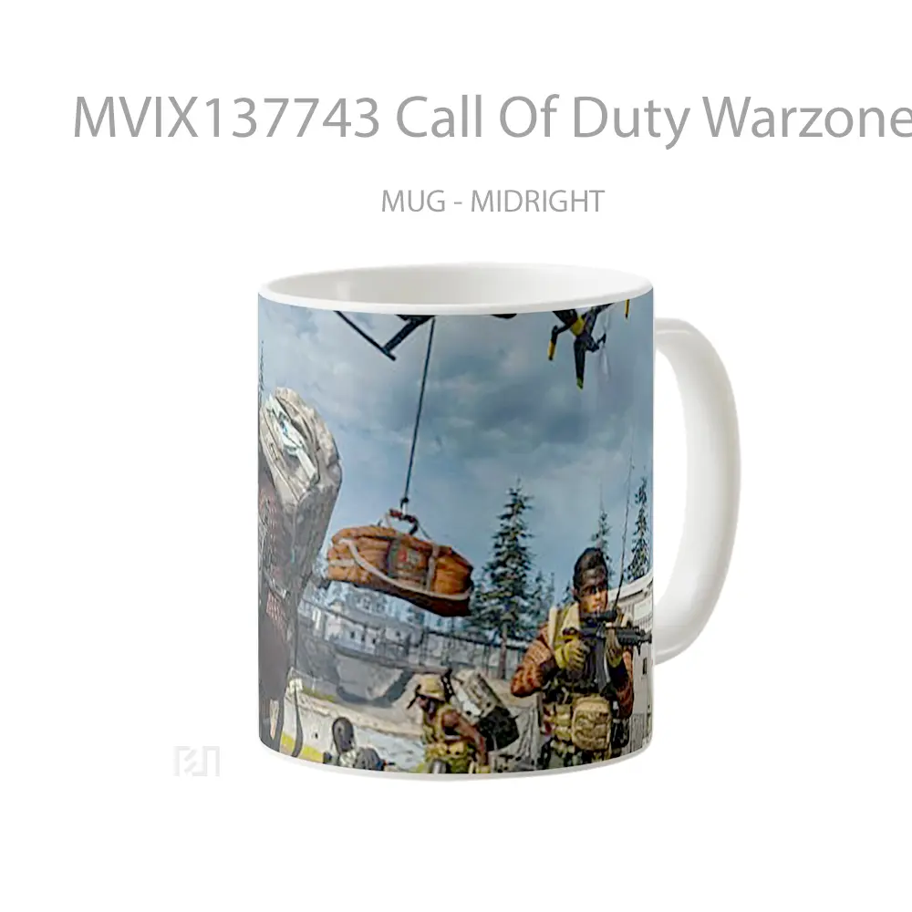 Mug Call Of Duty Warzone Squad Cangkir Gamer - All-side / Desain