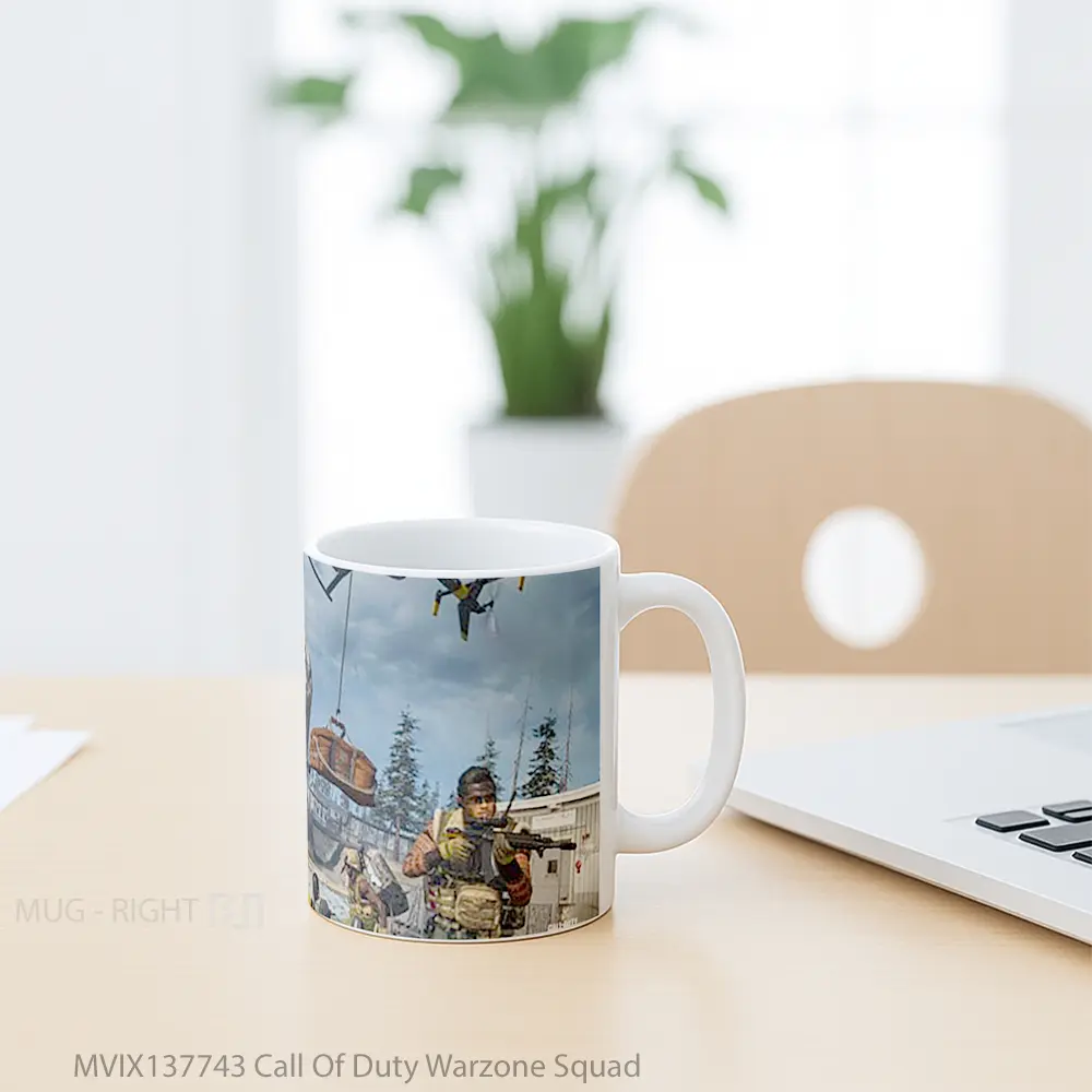 Mug Call Of Duty Warzone Squad Cangkir Gamer - All-side / Desain