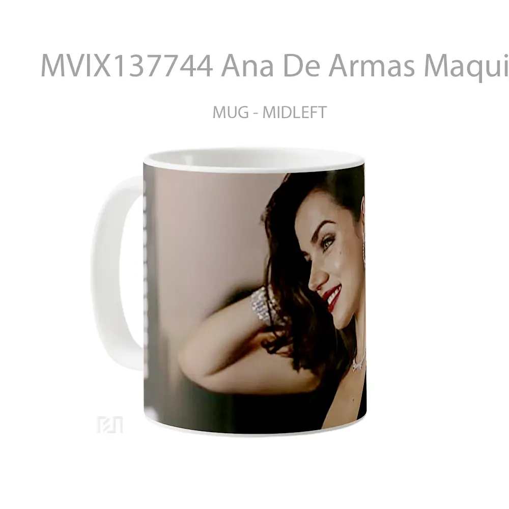 Mug Ana De Armas Maquillada Gelas Keramik Unik - All-side / Desain