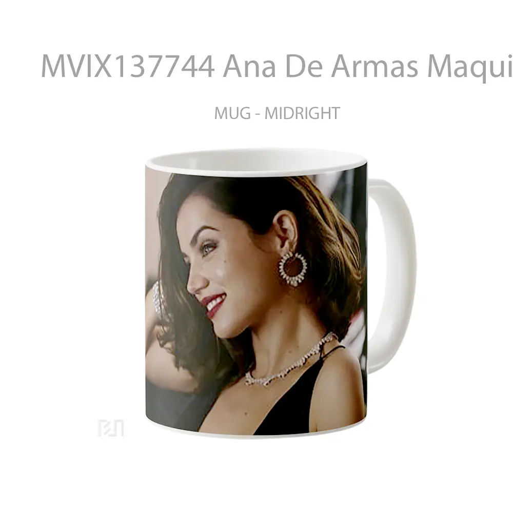 Mug Ana De Armas Maquillada Gelas Keramik Unik - All-side / Desain