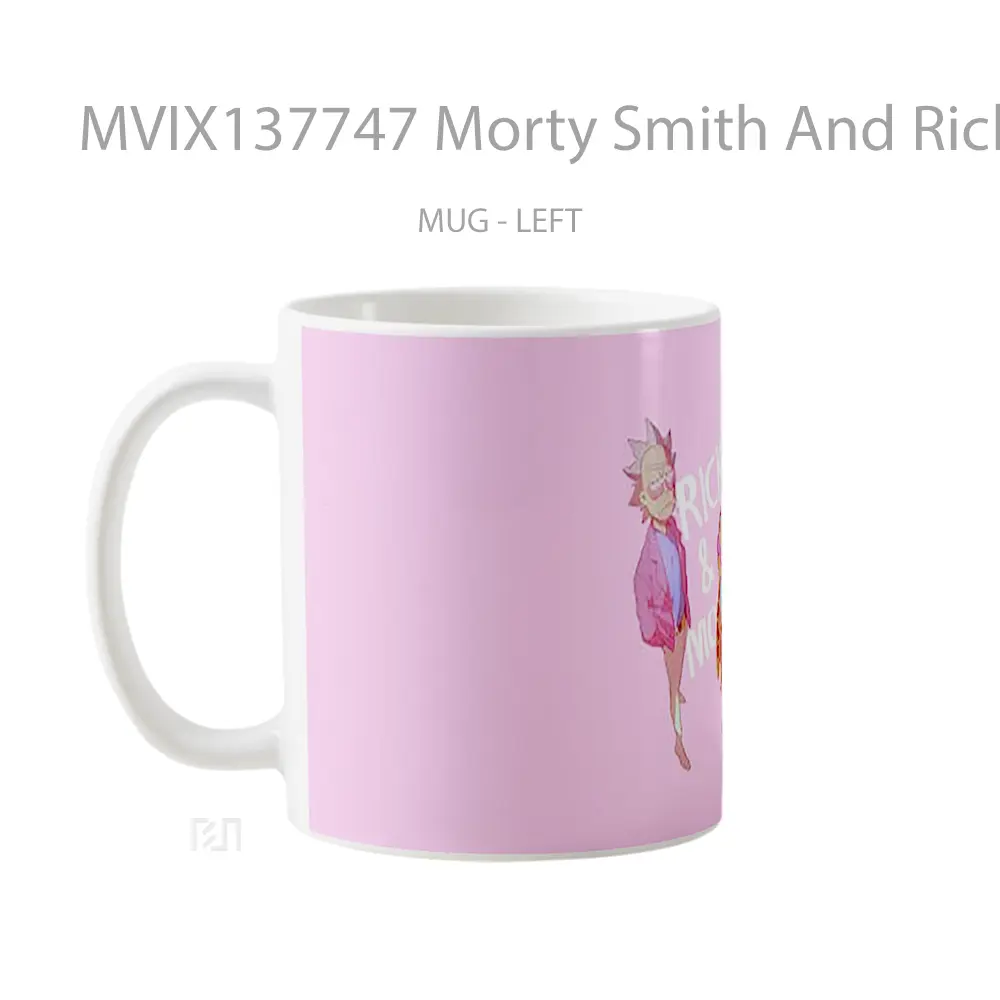 Mug Morty Smith And Rick Sanchez Gelas Keramik Unik - All-side / Desain