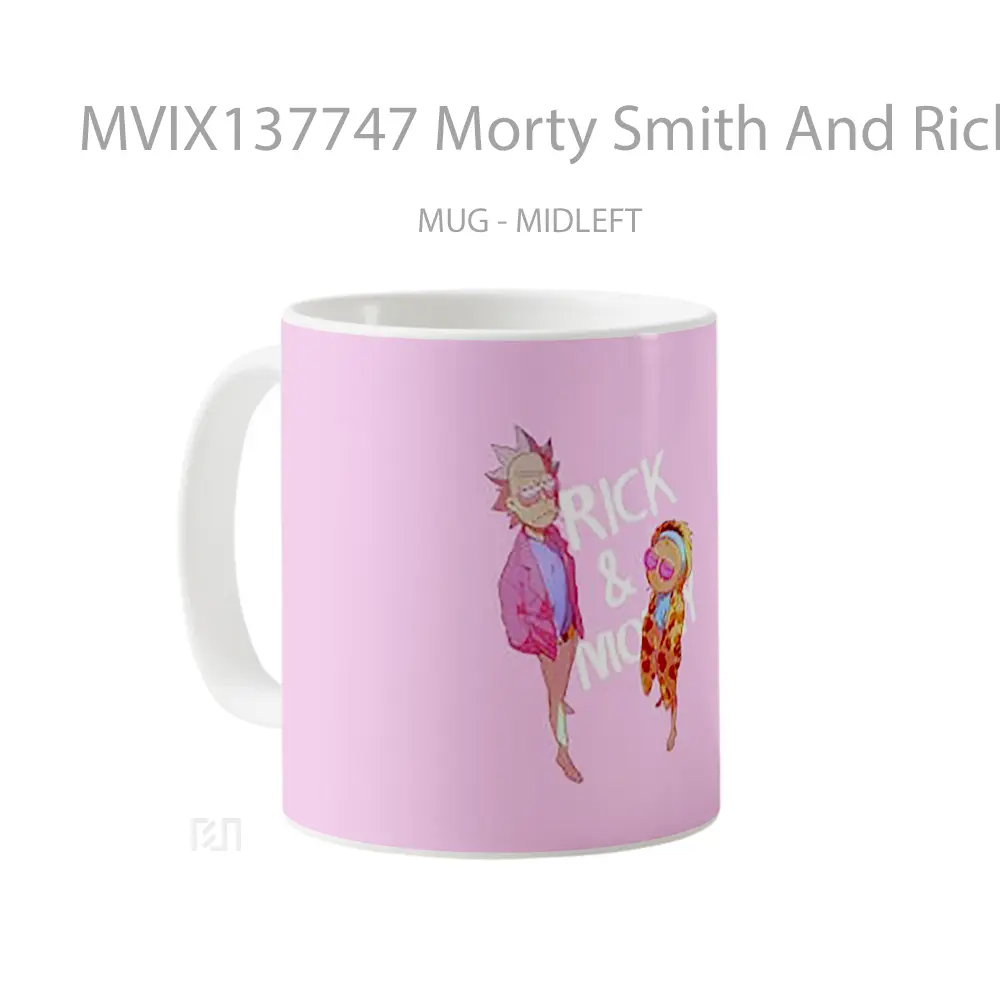 Mug Morty Smith And Rick Sanchez Gelas Keramik Unik - All-side / Desain