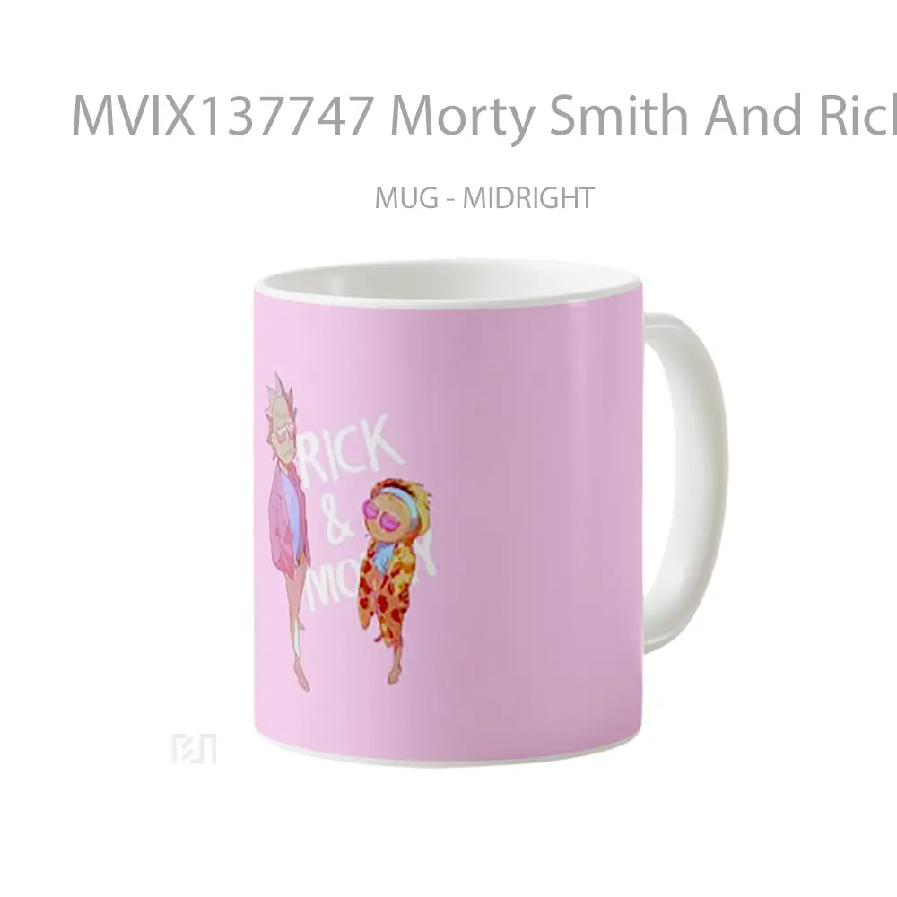 Mug Morty Smith And Rick Sanchez Gelas Keramik Unik - All-side / Desain