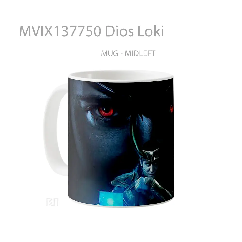 Mug Dios Loki Gelas Superhero - All-side / Desain