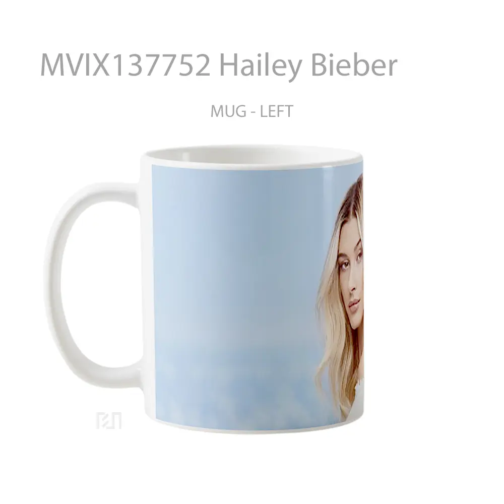Mug Hailey Bieber Gelas Keramik Unik - All-side / Desain