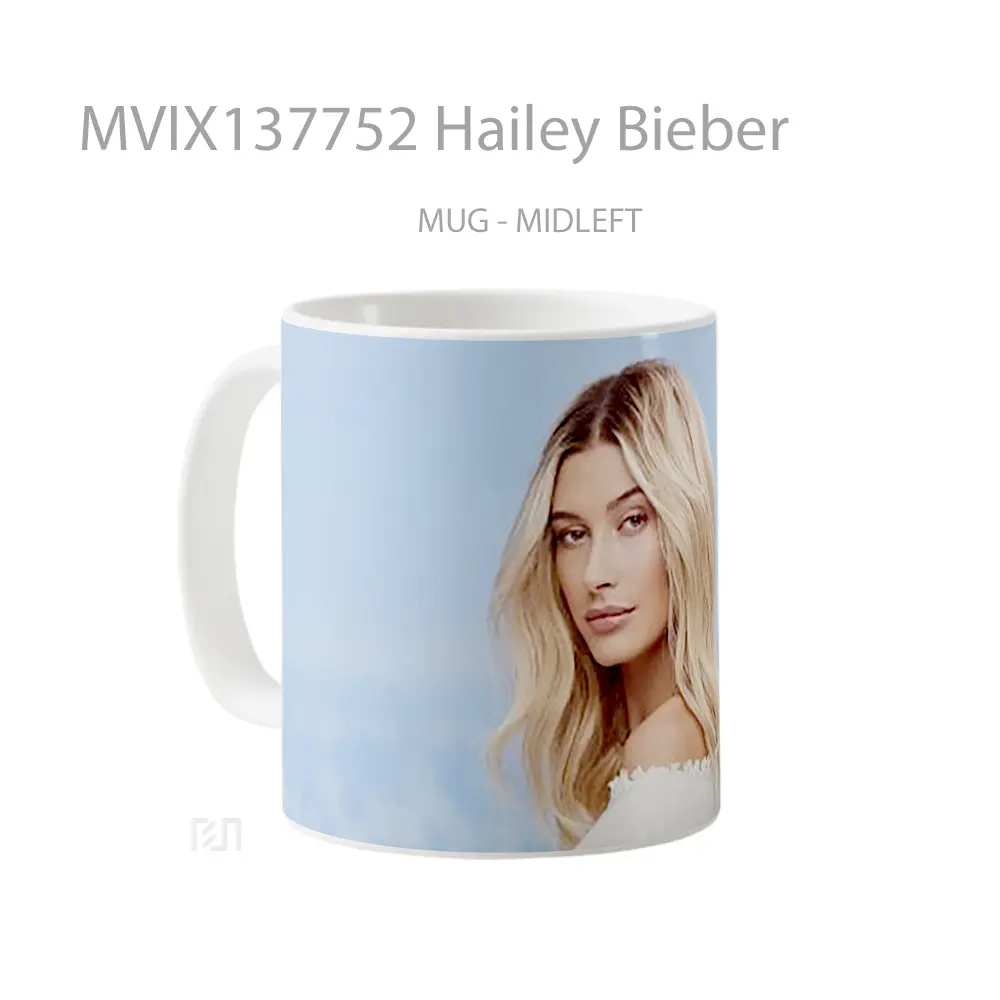 Mug Hailey Bieber Gelas Keramik Unik - All-side / Desain