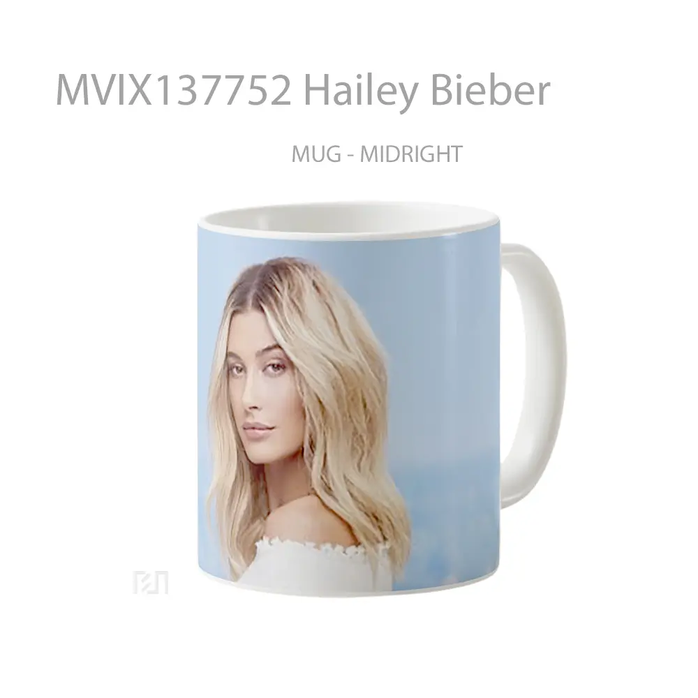 Mug Hailey Bieber Gelas Keramik Unik - All-side / Desain