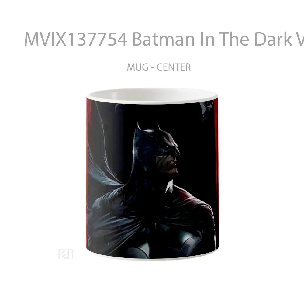 Mug Keramik Premium SNI - Mug Batman In The Dark V1 Gelas Superhero