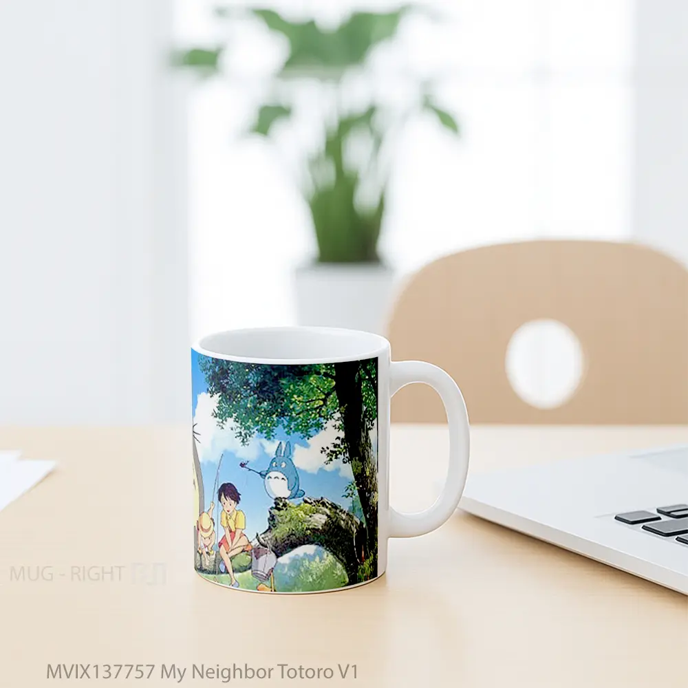 Mug My Neighbor Totoro V1 Gelas Keramik Unik - All-side / Desain