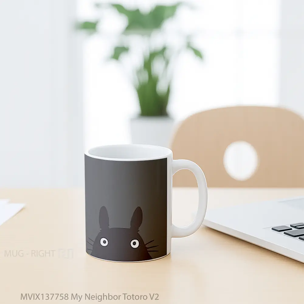 Mug My Neighbor Totoro V2 Gelas Keramik Unik - All-side / Desain