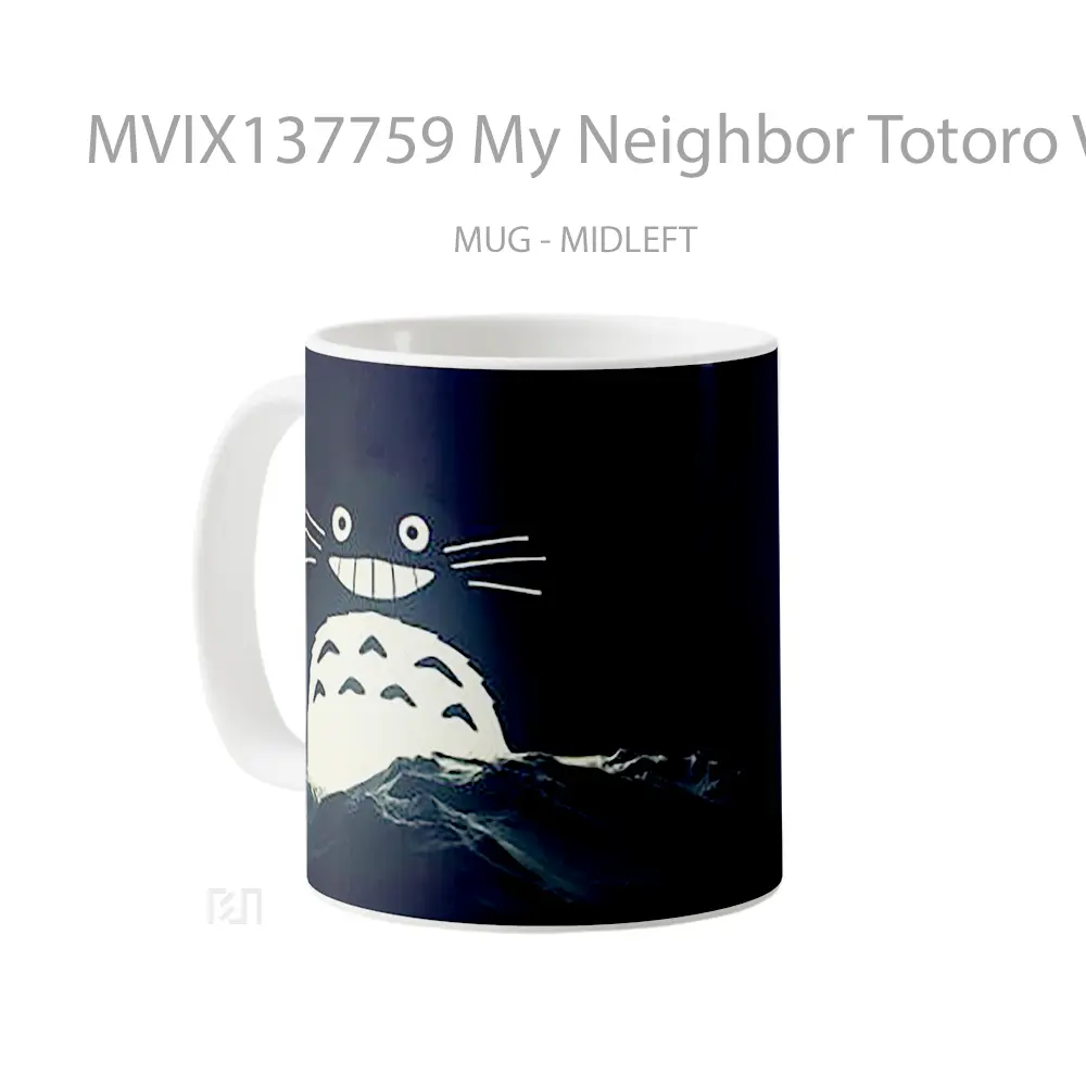 Mug My Neighbor Totoro V3 Gelas Keramik Unik - All-side / Desain