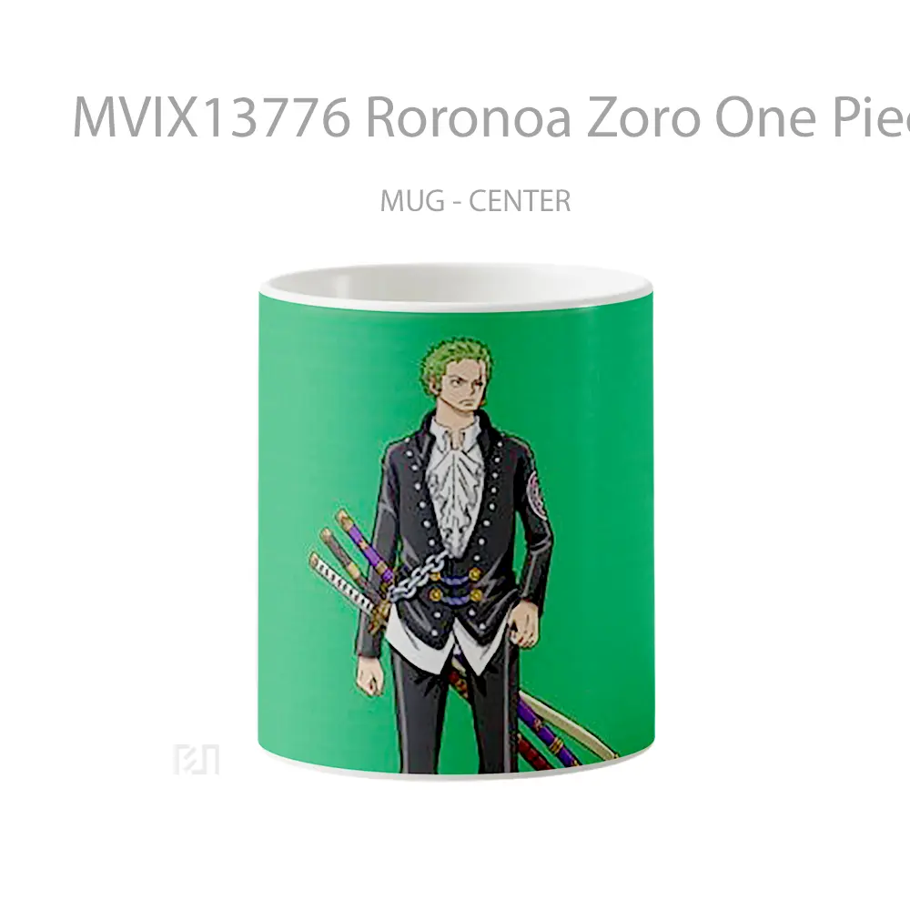 Mug Roronoa Zoro One Piece Red Cangkir Anime