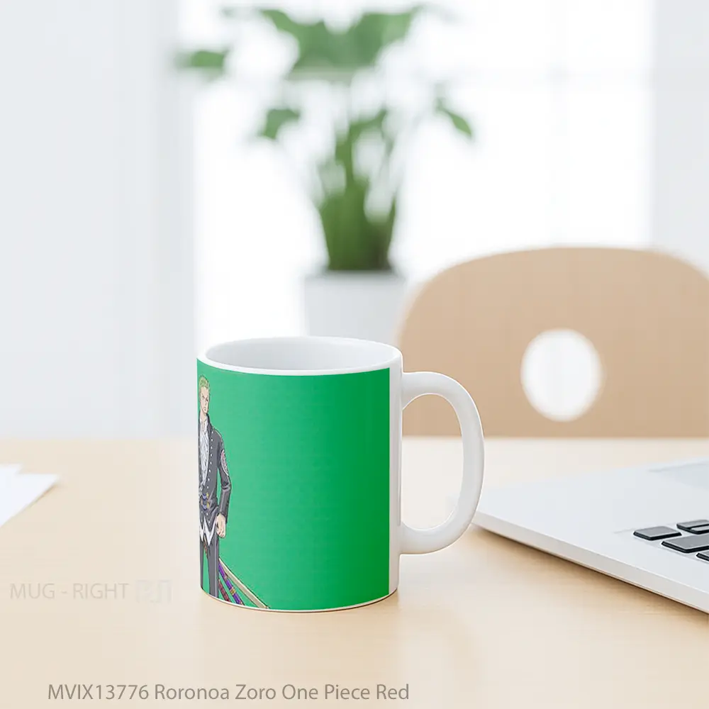 Mug Roronoa Zoro One Piece Red Cangkir Anime - All-side / Desain