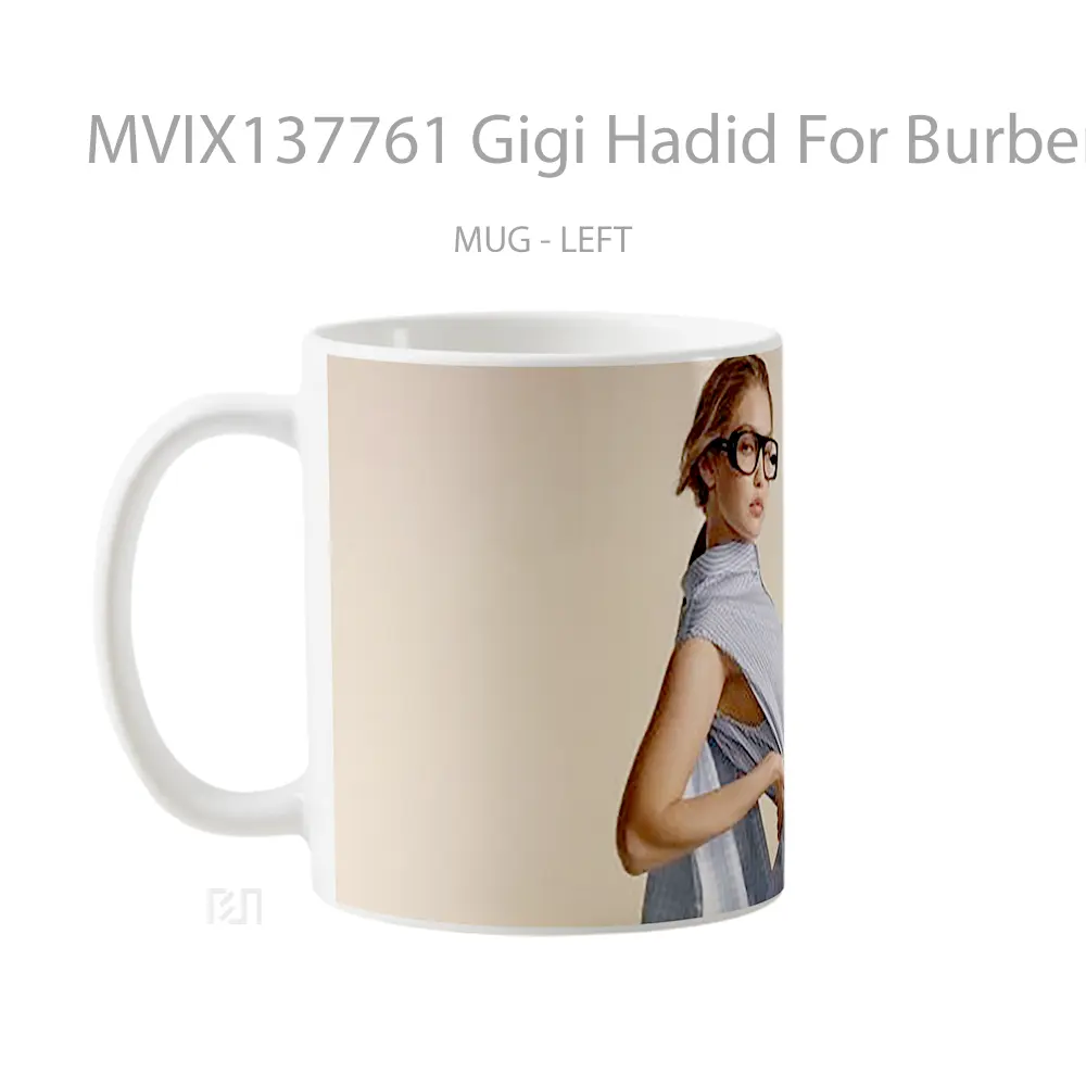 Mug Gigi Hadid For Burberry Gelas Keramik Unik - All-side / Desain