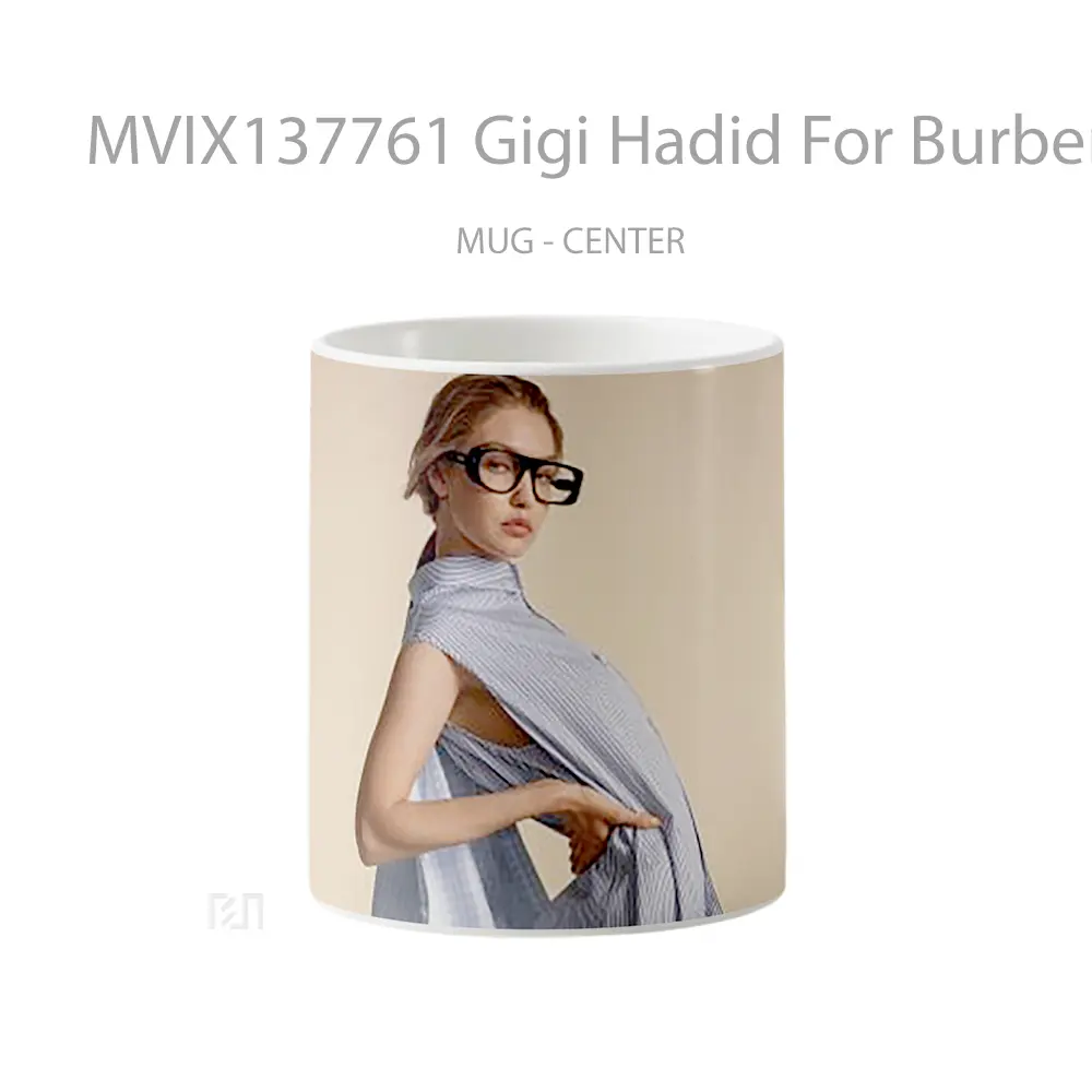 Mug Gigi Hadid For Burberry Gelas Keramik Unik