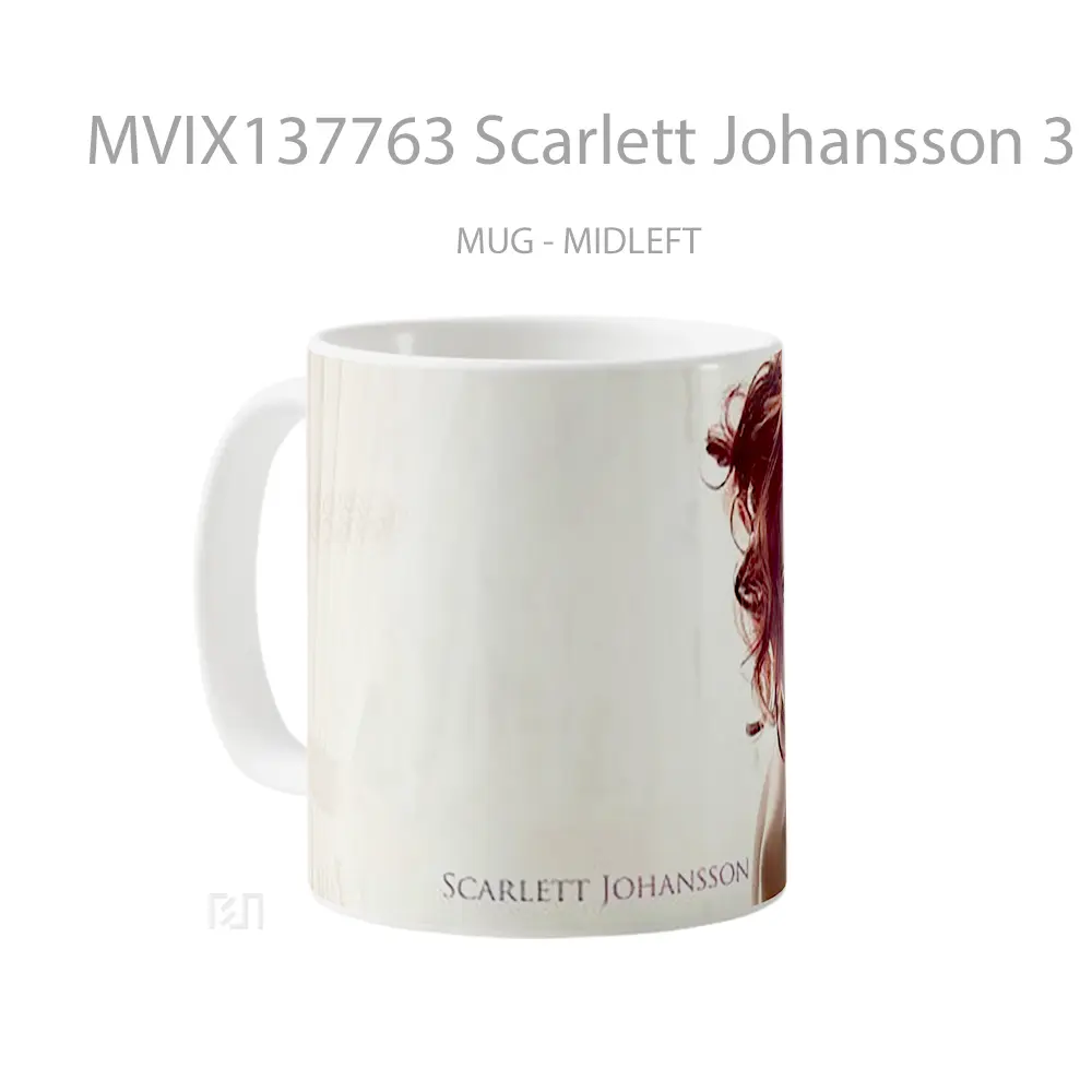 Mug Scarlett Johansson 3 Gelas Selebriti - All-side / Desain