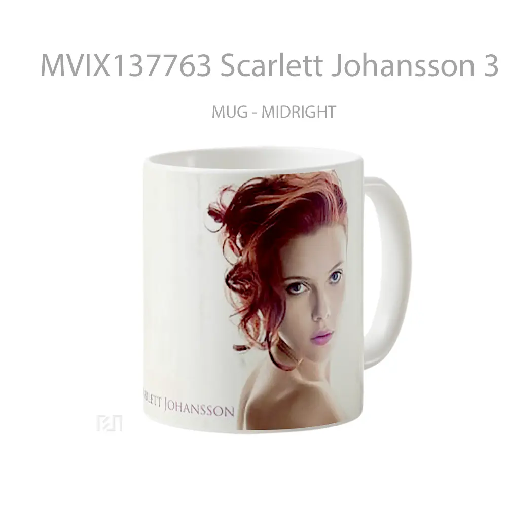 Mug Scarlett Johansson 3 Gelas Selebriti - All-side / Desain