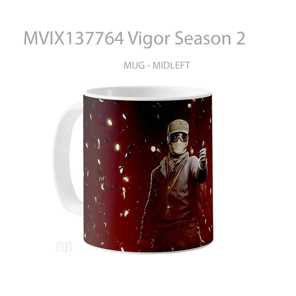 Mug Vigor Season 2 Gelas Keramik Unik - All-side / Desain