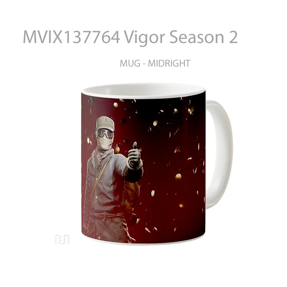 Mug Vigor Season 2 Gelas Keramik Unik - All-side / Desain