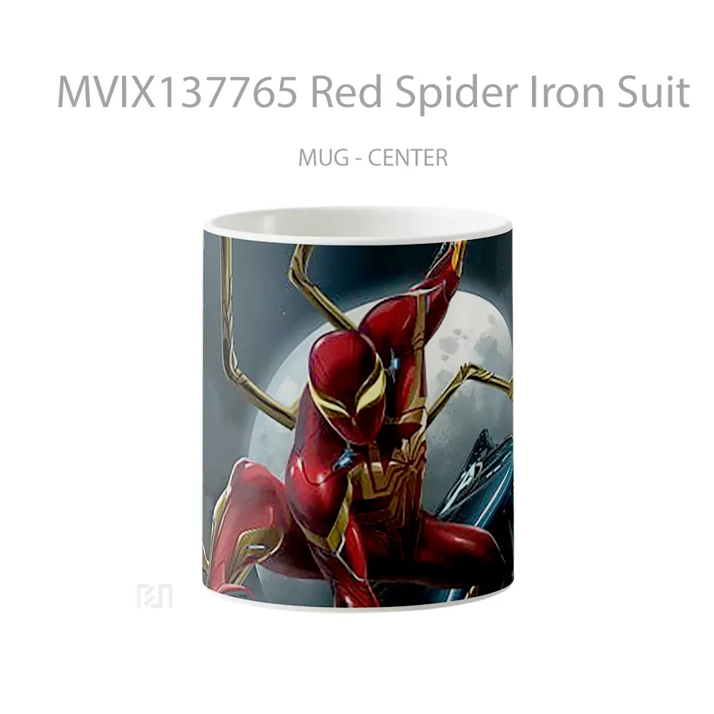 Mug Red Spider Iron Suit Gelas Keramik Unik