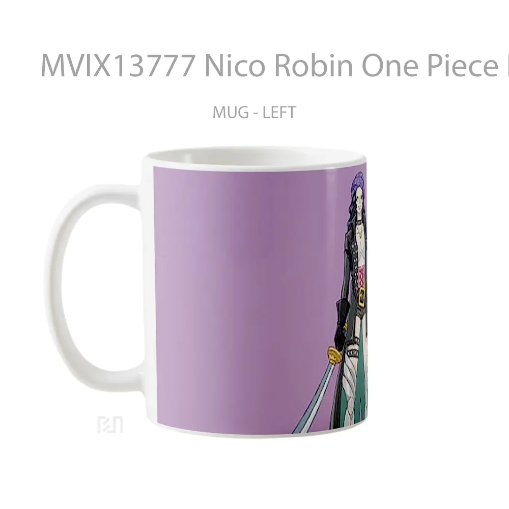 Mug Nico Robin One Piece Red Cangkir Anime - All-side / Desain