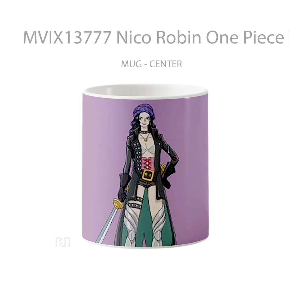 Mug Nico Robin One Piece Red Cangkir Anime